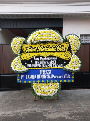 Papan Bunga Duka di Karangpanimbal