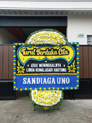 Papan Bunga Duka di Karangpanimbal